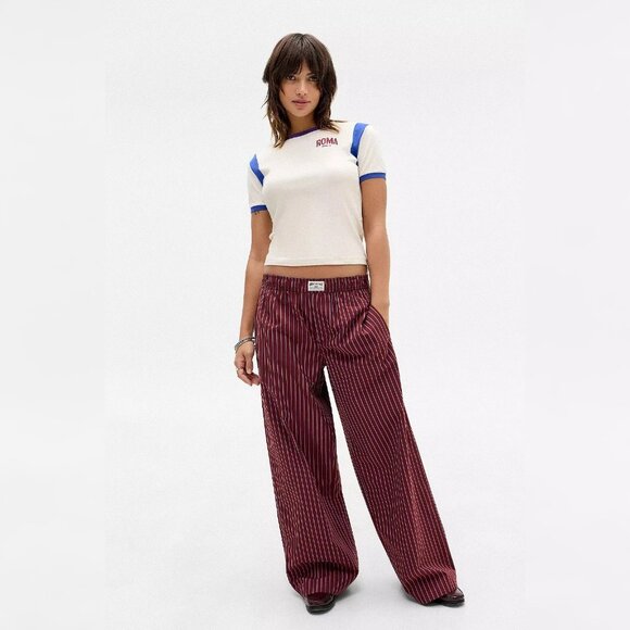 Urban Outfitters Pants - Urban Outfitters BDG Leni Boxer Pants M 8 Women Straight Striped Pant NEW 44143